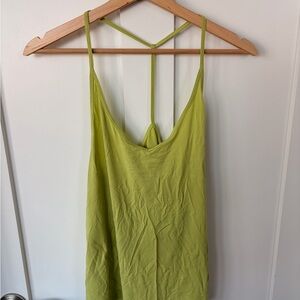 lululemon athletica lime green strappy tank